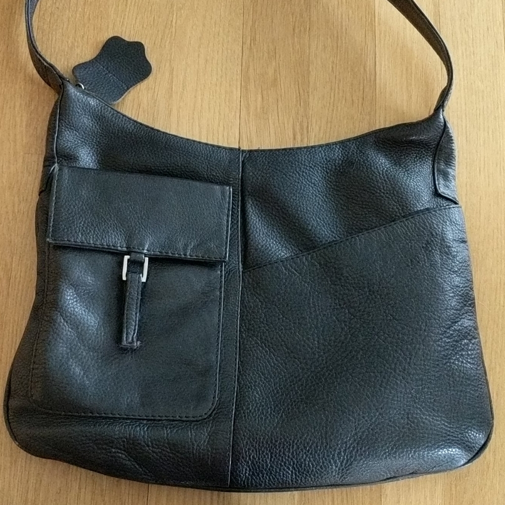 Vintage Black Leather Bag